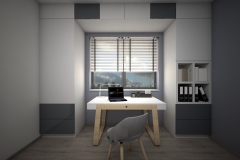 010. domowe biuro, drewno, bialy, szary, polysk, mat, home office, wood, white, grey, gloss, matt