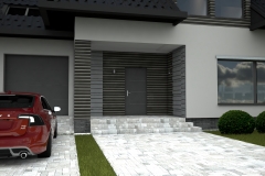 010. elewacja szara grafit beton czarna dachowka