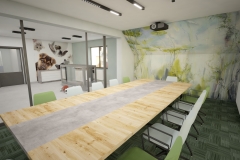 0001.-klinika-weterynaryja-sala-konferencyjna-zielony-drewno-beton-fototapeta