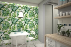 084.-kuchnia-biala-retro-angielska-tapeta-w-liscie-niebieska-lodowka-kitchen-white-vintage-english-wallpaper-leaves-baby-blue-fridge