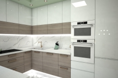 126.-kuchnia-biala-brazowa-zielona-polysk-kitchen-white-brown-green-gloss