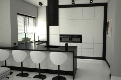 150.-czarno-biala-kuchnia-z-polwyspem-z-okapem-wyspowym-polysk-czarny-blat-nowoczesna