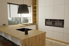 171.-kuchnia-biala-polysk-z-drewnem-i-czarnymi-elementami-polwysep-kuchenny-drewniane-hokery