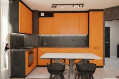 183.-pomarańczowa-kuchnia-projekt-kuchni-projektowanie-wnętrz