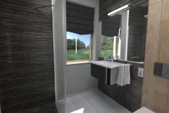 0095.  lazienka w szarościach i czerniach bathroom grey and black