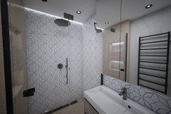 209.-mala-lazienka-prysznic-plytki-patchwork-beton-drewno-czarne-akcenty-czarna-armatura