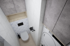 212.-mala-lazienka-prysznic-plytki-patchwork-beton-drewno-czarne-akcenty-czarna-armatura