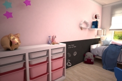 070. pokoj dzieciecy dla dziewczyny rozowy dla ksiezniczki farba tablicowa tapeta rozowy meble ikea children room for little prinsess girl pink