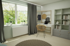 88.-pokoj-nastolatki-z-jednorozczem-mietowy-drewno-bez-biel-rattanowe-krzeslo