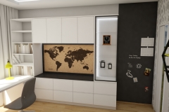 93.-pokoj-mlodziezowy-bialy-czarny-zolty-w-kropki-z-tablica-korkowa