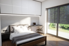 98.-sypialnia-mlodziezowa-azurowe-krzeslo-drewno-loft-cegla-wiszace-szafki