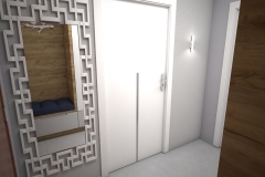 018. przedpokoj drewno bialy lustro polysk hall wood white goloss mirror