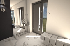 027. przedpokoj glamour chrom marble carrara hall