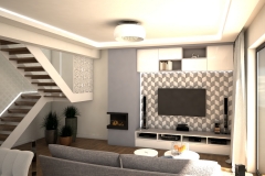 069. salon beton jodelka drewno skandynawski styl bialy przytulny livingroom conrete heritagebone wood scandynavian style white cozy