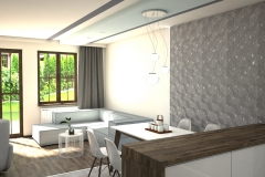 099. salon drewno bialy szary tapeta livingroom wood white grey wallpaper