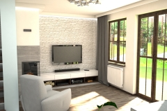 100. salon drewno bialy szary tapeta livingroom wood white grey wallpaper