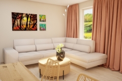 196.-salon-beton-architektoniczny-kolorowa-szafka-RTV-jasne-drewno