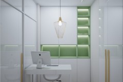 026.-salon-kosmetyczny-zlote-lamele-zielona-sciana-biala-recepcja-gabinet-biurko
