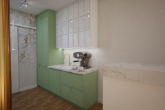 027.-salon-kosmetyczny-zlote-lamele-zielona-sciana-biala-recepcja-kacik-kawowy-zielone-meble