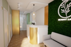 029.-salon-kosmetyczny-zlote-lamele-zielona-sciana-biala-recepcja