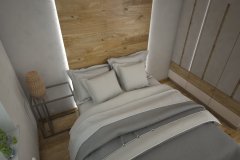 0020. sypialnia biala drewno bez bedroom white wood beige