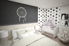 058.-sypialnia-z-lozeczkiem-dzieciecym-biala-szara-drewno-antracyt-gwiazdki-rozowy