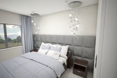 083.-sypialnia-tapicerowane-wezglowie-kwiaty-na-scianie-ozdobne-lampy