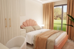 112.-sypialna-boho-kolor-terakota-kremowe-meble-toaletka-lozko-muszla-lamelowa-boazeria