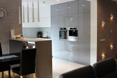 0007. kuchnia biala szara wysoki polysk kitchen white grey high gloss